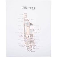 New York City Map Art Print