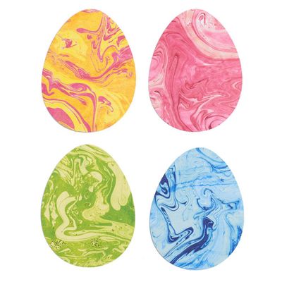Die-Cut Marbled Easter Eggs