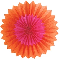 Orange and Fuchsia Double Fan