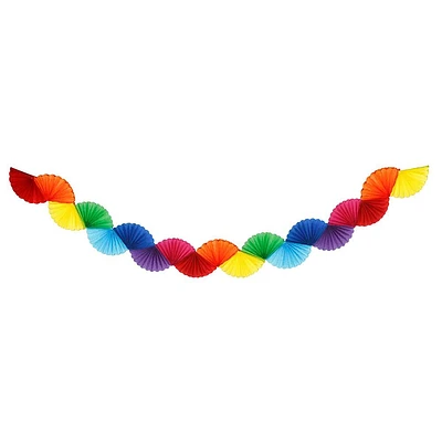 Rainbow Tissue Paper Garland