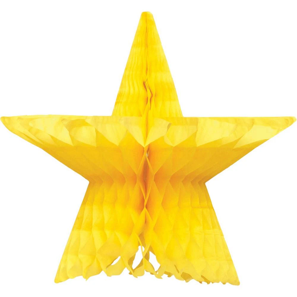 Yellow Honeycomb Star