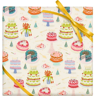 Birthday Cake Party Stone Paper Wrapping Roll