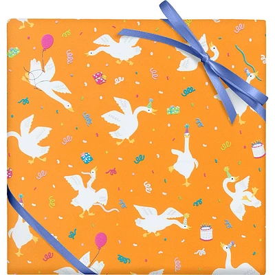 Silly Geese Party Stone Paper Wrapping Roll