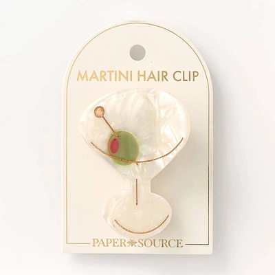 Martini Hair Clip