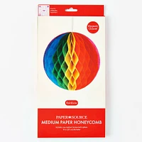 Rainbow Medium Honeycomb Sphere