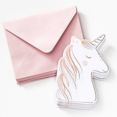 Die Cut Unicorns Notecard Set