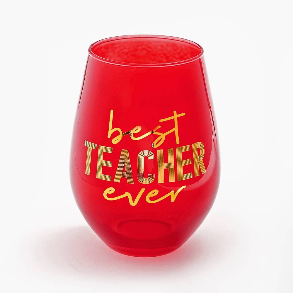 Teacher Stemless Glass