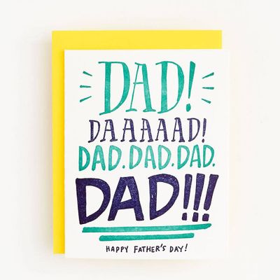 Yelling Dad Father's Day Card