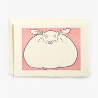 Letterpress Bunny Easter Card