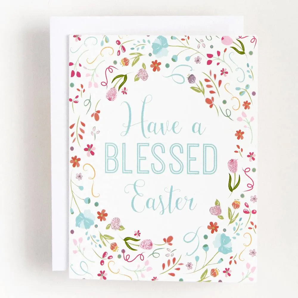 Blessed Easter Greeting Card