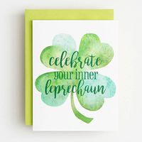 Inner Leprechaun St Patrick's Day Card