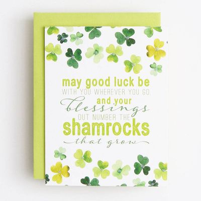 Good Luck St Patrick's Day Card