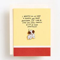 Puppy Pin Birthday Card