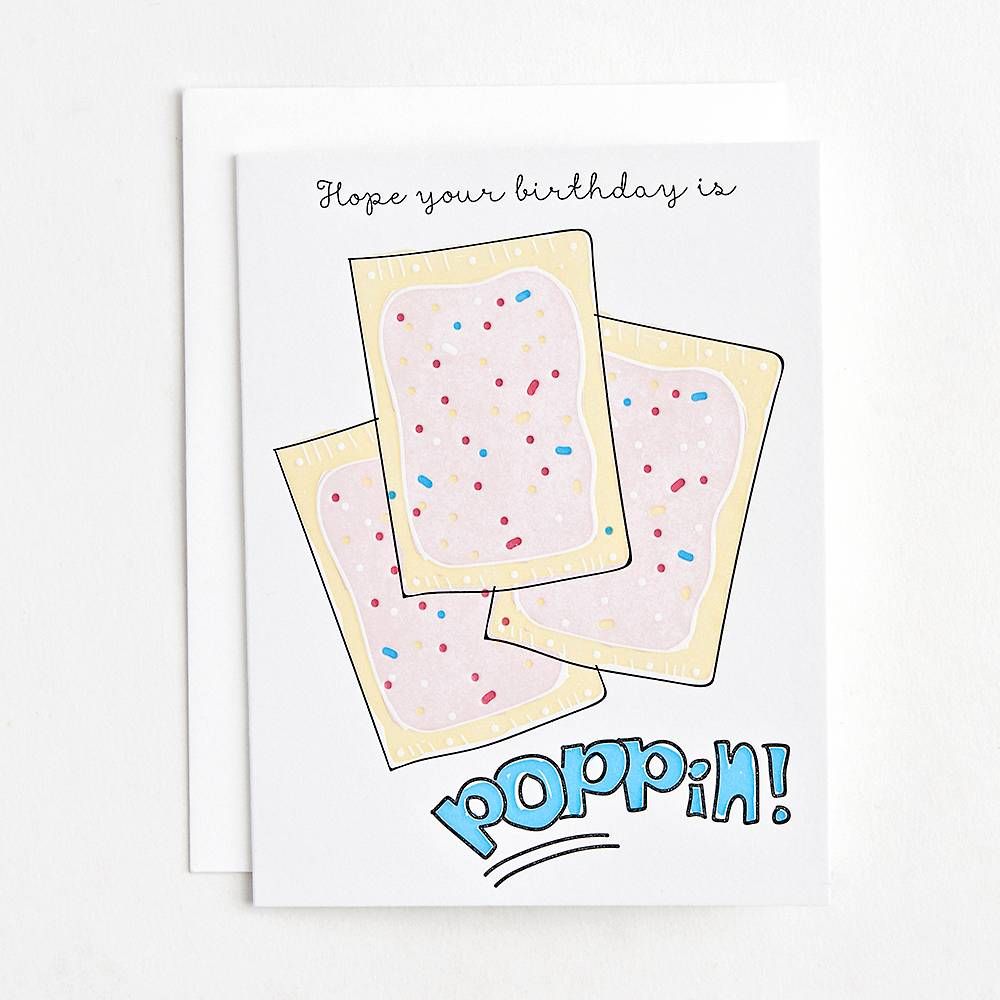 Poppin Birthday Card