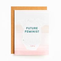 Future Feminist Onesie Baby Card