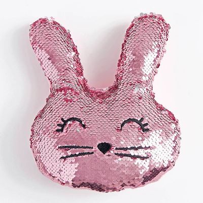 Sequin Bunny Pillow