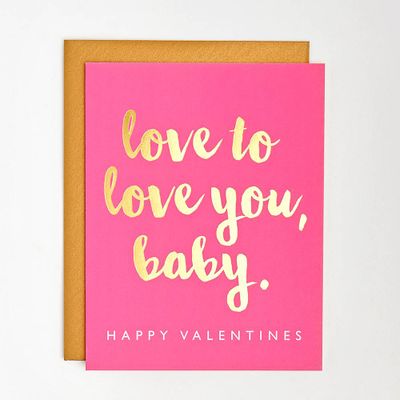 Love to Love You Valentine Card