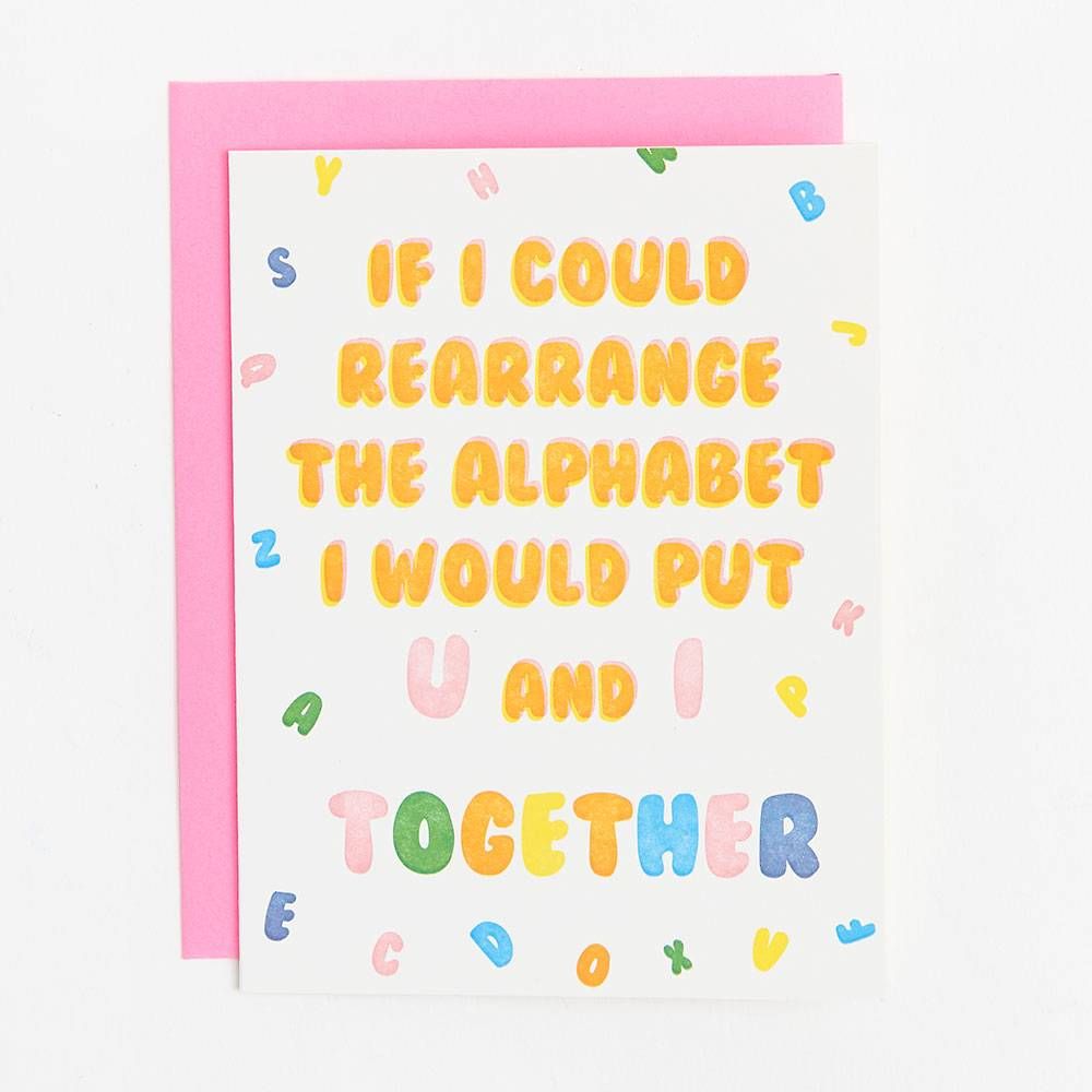 U and I Together Love Card