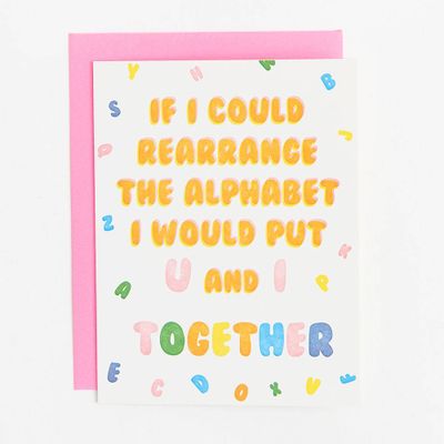 U and I Together Love Card