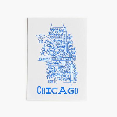 Chicago Train Line Art Print