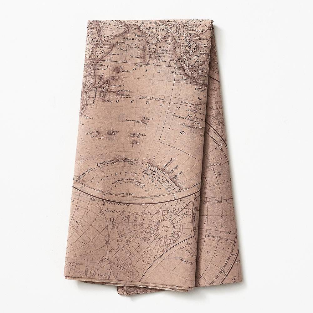 Map Printed Tissue Paper