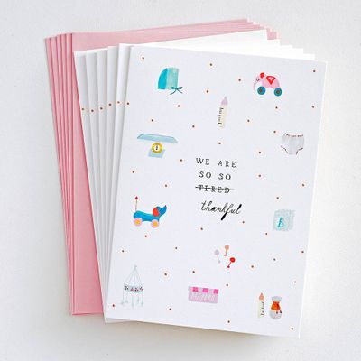 So Tired and So Thankful Thank You Card Set