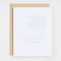 Do It Together Wedding Card