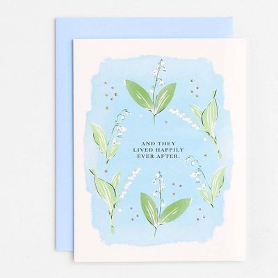 Lily of the Valley Wedding Card