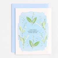 Lily of the Valley Wedding Card