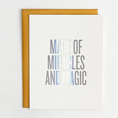 Miracles and Magic Baby Card