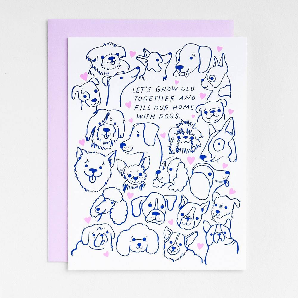 Fill our Home with Dogs Anniversary Card