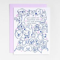 Fill our Home with Dogs Anniversary Card