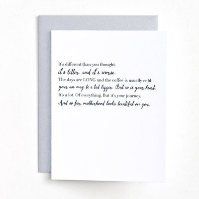 Motherhood Greeting Card