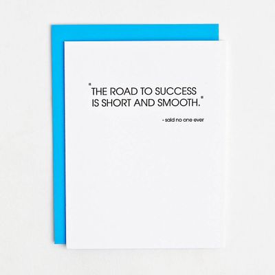 Road to Success Congratulations Card