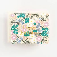 Scalloped Floral Birthday Card