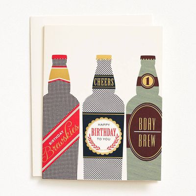 Brewskies Birthday Card