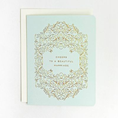 Cheers to Marriage Wedding Card