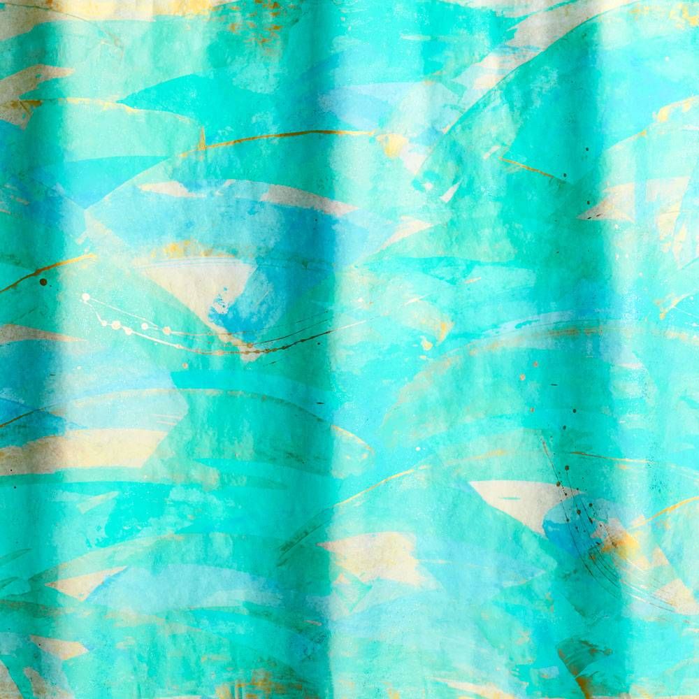 Aqua Painted Handmade Paper