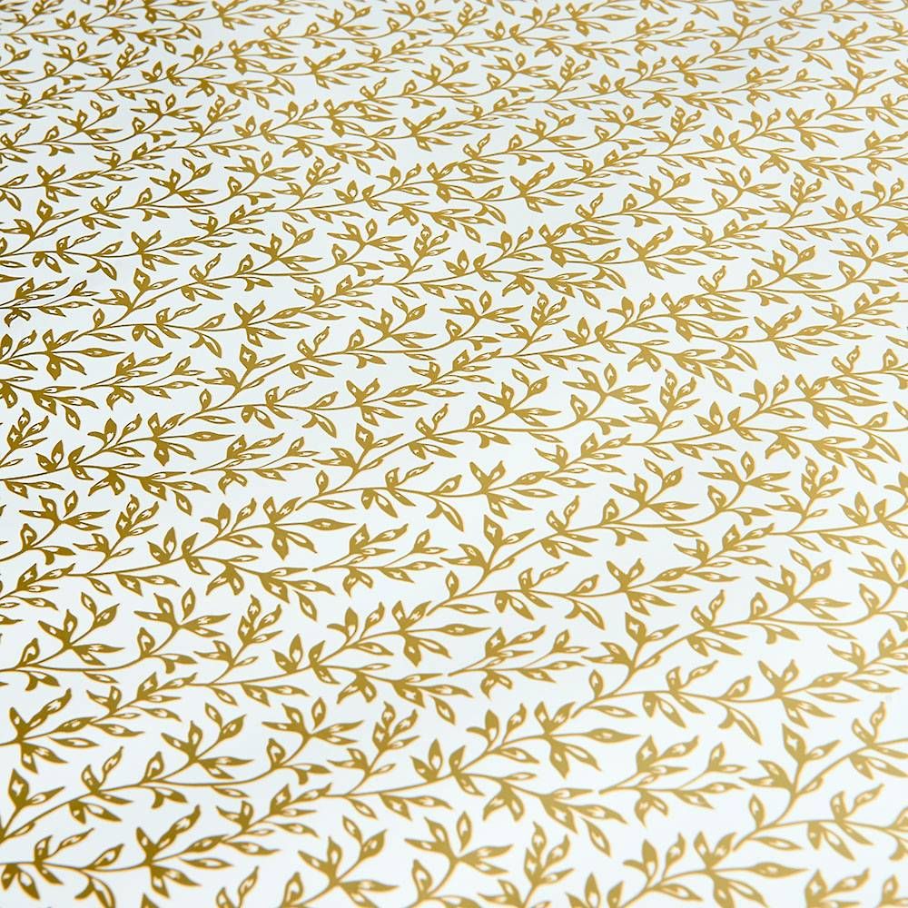 Gold Vines on Cream Stone Flat Wrap