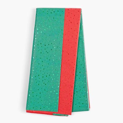 Red and Green Tissue Paper