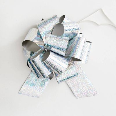 Silver Metallic Easy Bow