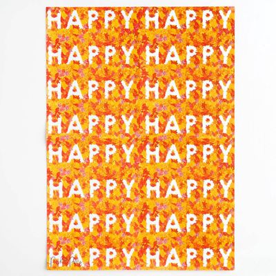 Happy Happy Fall Flat Wrap