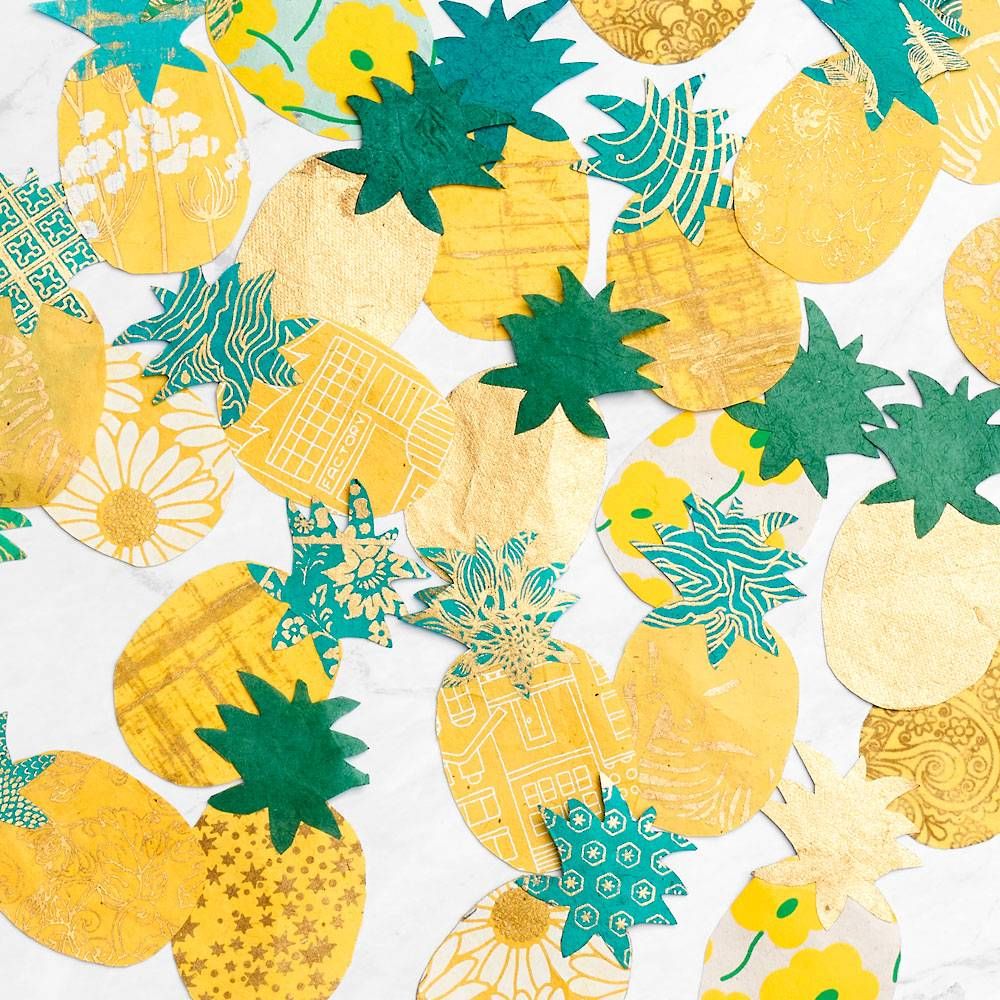 Die-Cut Fine Paper Pineapples