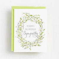 Deepest Sympathy Wreath Card