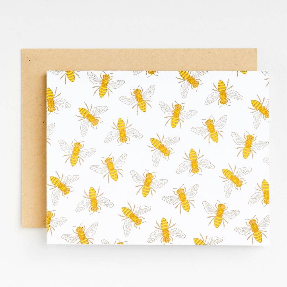 Honey Bees Greeting Card