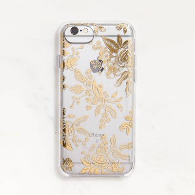 Gold Foil Toile iPhone Case