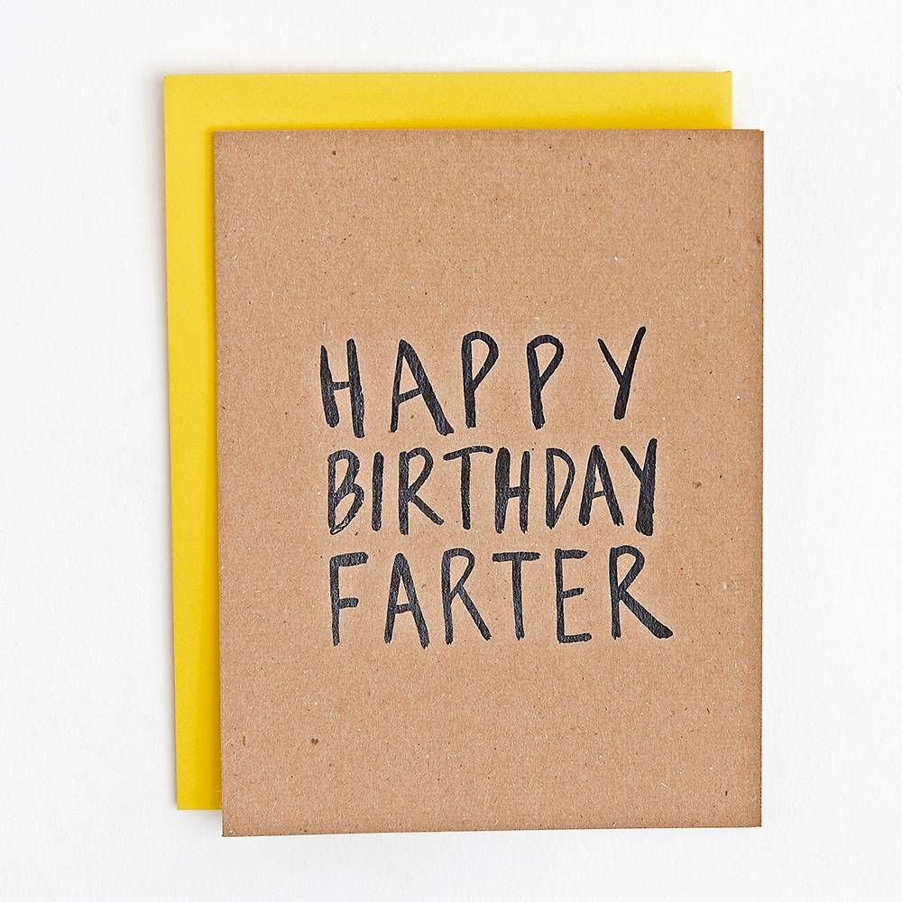 Happy Birthday Farter Card