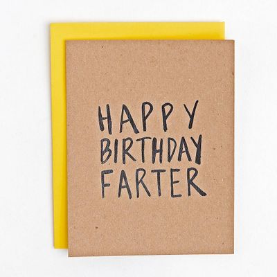 Happy Birthday Farter Card