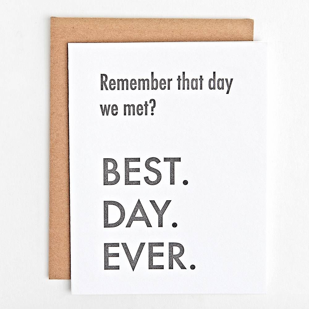 Remember that Day We Met? Greeting Card