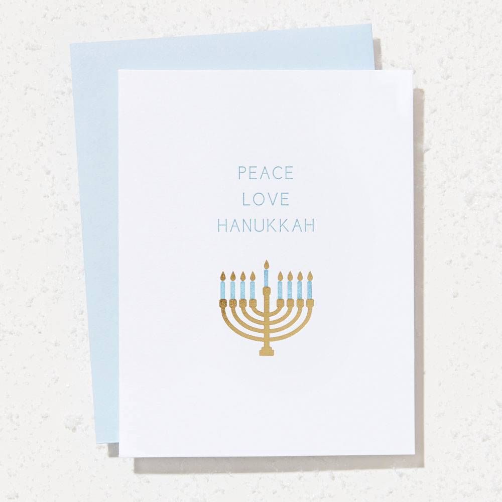 Peace Love and Hanukkah Card